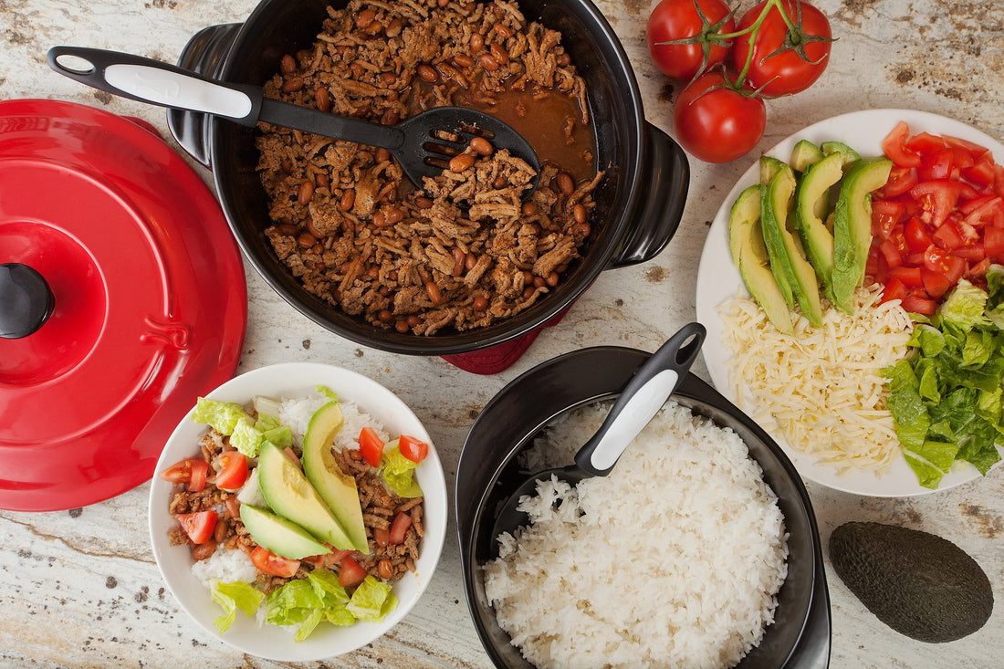 Turkey Burrito Bowls with Rice