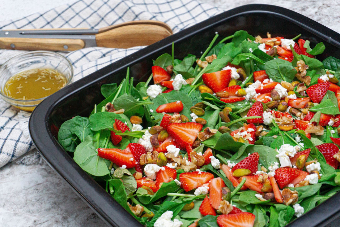 Strawberry Spinach Salad with Feta