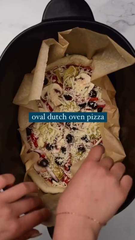 Oval Dutch Oven Pizza